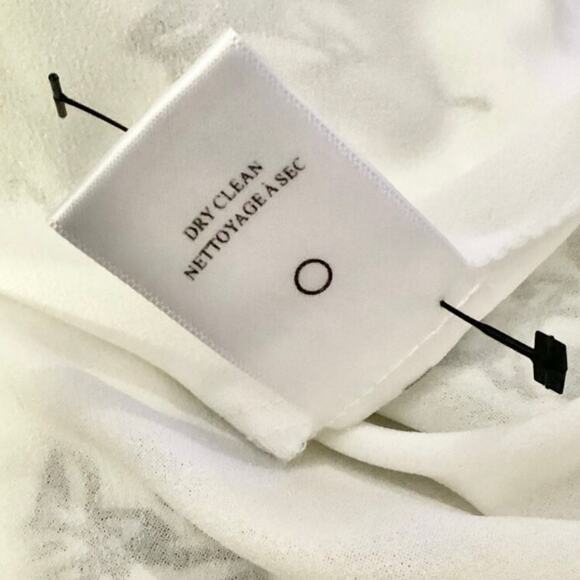 A.L.C. Misha Ruched Draped One Shoulder White Silk Chiffon Mini Dress 6 - Picture 11 of 12